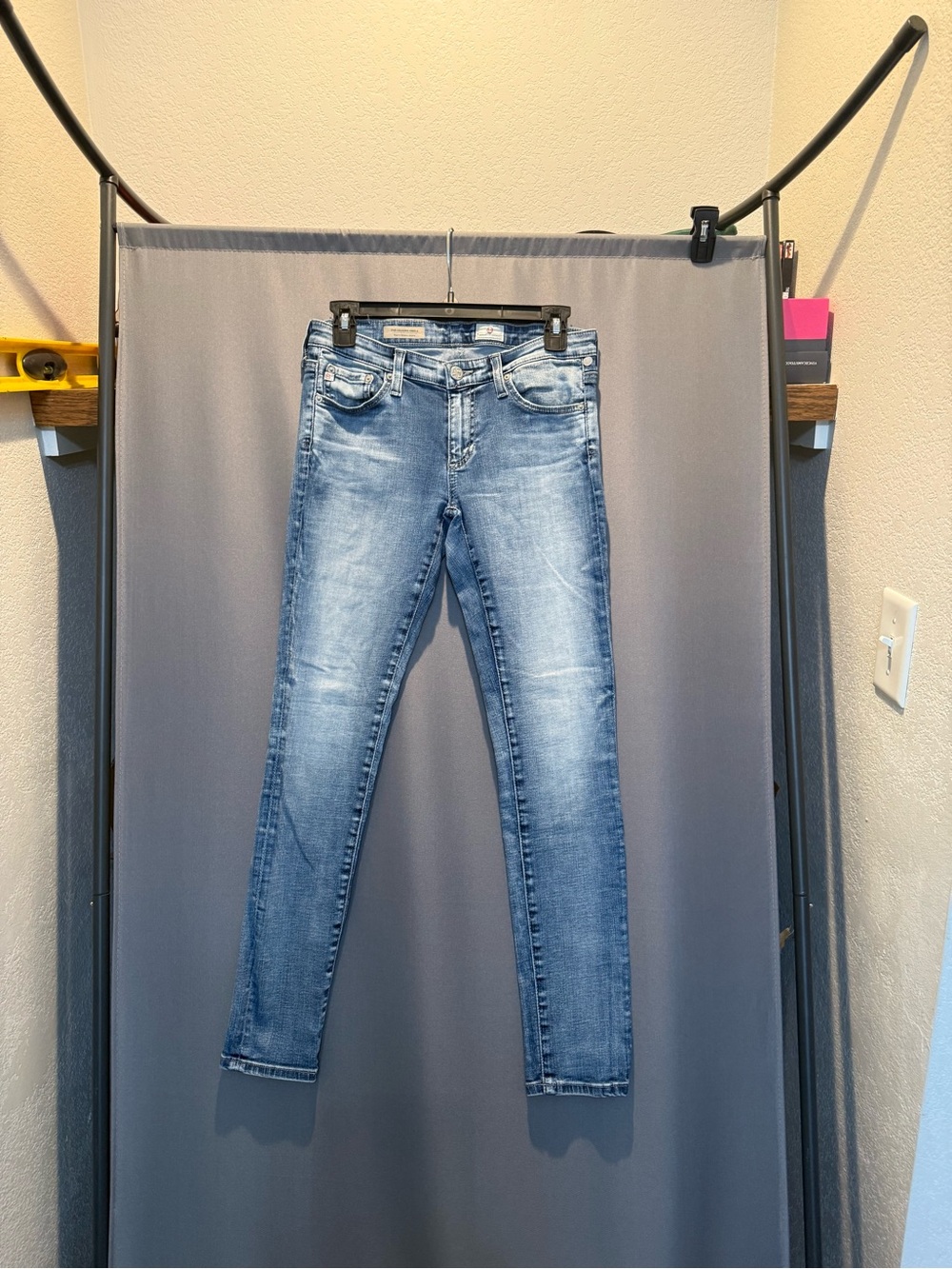 AG Adriano Goldschmied Light Wash Skinny Jeans